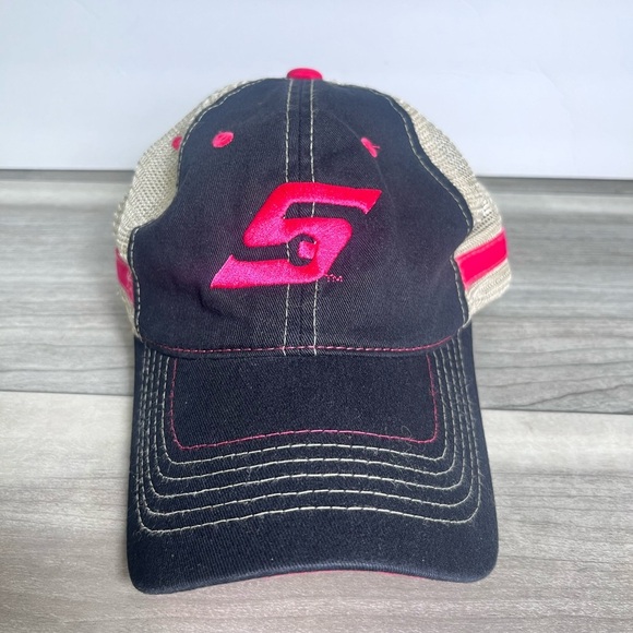 snap on Other - Snap On Trucker Cap Hat Black Pink Velcro Back Licensed Tools Mechanic Cool